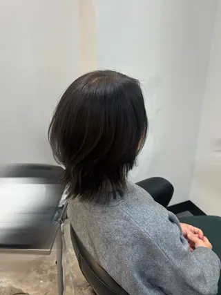 ミディアム 🌙透明感カラー／ 丁寧施術｜松本のヘアスタイル