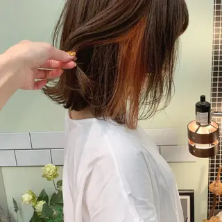 ミディアム カラー ﾊｲﾄｰﾝ/ｼｮｰﾄ 村上淳乃🐥のヘアスタイル