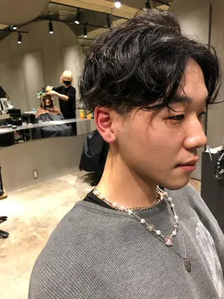 メンズ 🌈圧倒的デザイン パーマ　関和希のヘアスタイル