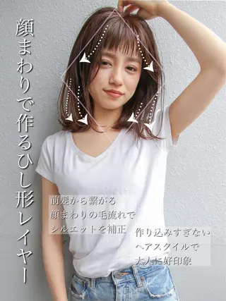 ミディアム 【1日2名様限定】 AFLOAT白川雄副のヘアスタイル