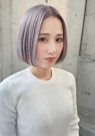 ミディアム カラー ヘアアレンジ lani ブリーチ /ダブルカラーのヘアスタイル