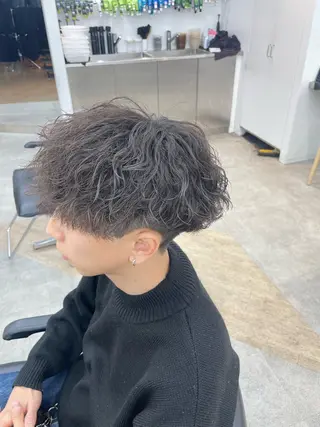 パーマ メンズ メンズ/シャドウ/ 波巻き/kyogoのヘアスタイル