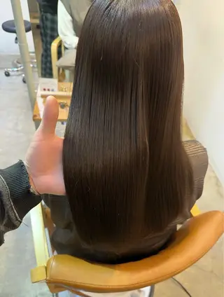 セミロング 髪質改善【縮毛矯正】 No.1りょうかのヘアスタイル