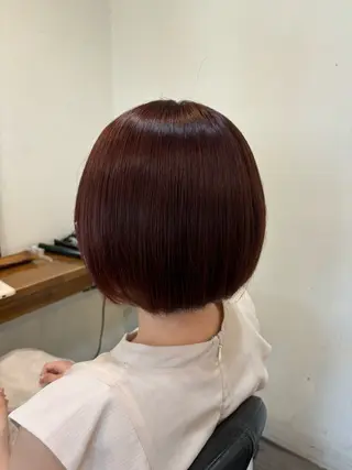 ミディアム ブリーチカラー/ ワンカラー/有馬琉翔のヘアスタイル