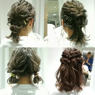 ヘアアレンジ ミディアム セミロング ロング 樋口 千尋のヘアスタイル