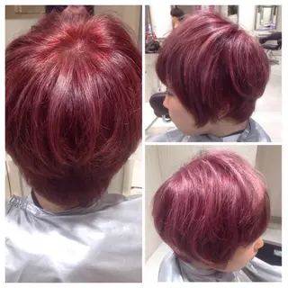 ショート カラー ✨艶髪✨透明感✨ 山内大樹のヘアスタイル