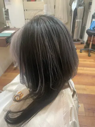 セミロング カラー molla所属・浅香山✨美髪✨ やまもとあきこのヘアスタイル