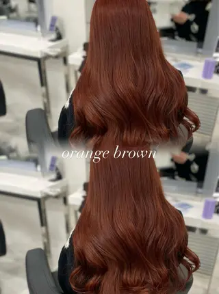 セミロング カラー ヘアアレンジ Ella所属・nana【艶髪】/ レイヤー/縮毛矯正のヘアスタイル