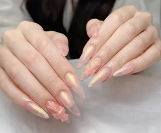 カラー ロング Bling Salonのネイルデザイン