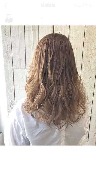 セミロング カラー hair salon Ranun髪質改善のヘアスタイル