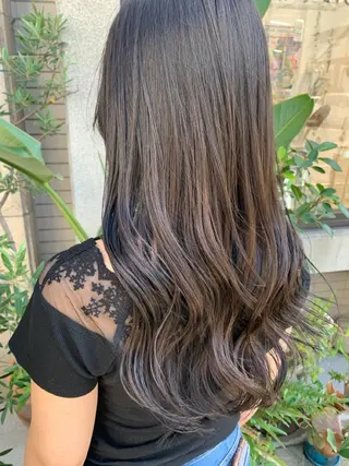 ロング 艶髪color💎髪 質改善ストレート大吉のヘアスタイル