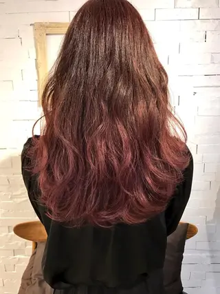 セミロング カラー エクステ（レミー毛） NINEのヘアスタイル