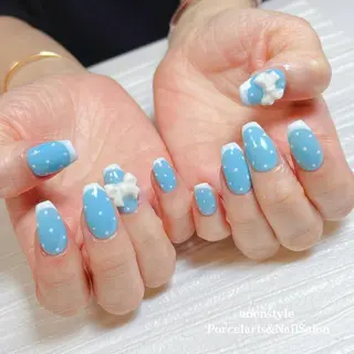 ミディアム ネイル 👑enen style👑のネイルデザイン