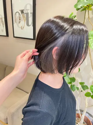 ショート ハイトーン/韓国ヘア senaのヘアスタイル