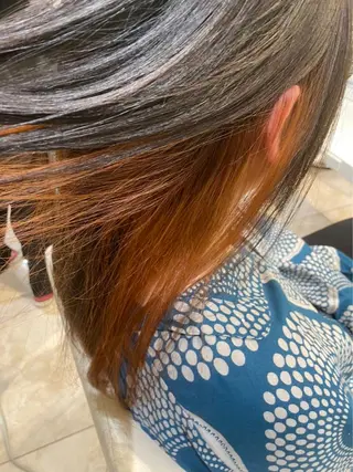 ミディアム カラー 波巻パーマ/毛流れ パーマ☘️りゅうせいのヘアスタイル