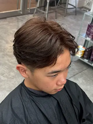 ショート カラー パーマ メンズ メンズパーマ特化 🔥韓国ヘア職人🔥のヘアスタイル