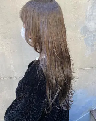 ロング カラー パーマ 20代、30代からの おしゃれ🍃笹岡航太のヘアスタイル