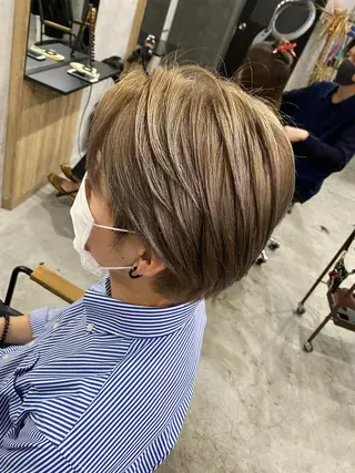 ショート カラー メンズ 髪質改善/レイヤー カット手塚奨のヘアスタイル