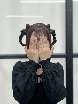 セミロング ヘアアレンジ Hairset minoriのヘアスタイル