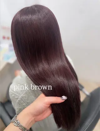 ロング 顔まわり🎀ピンク 💖ゆうなのヘアスタイル