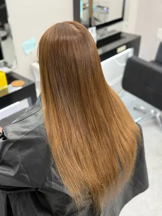 ロング カラー 𝙃𝘼𝙍𝙐🎀 韓国×エクステのヘアスタイル