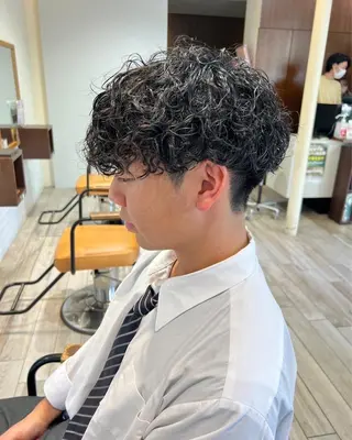 ショート メンズ パーマ/フェード🔥 佐々木波人のヘアスタイル