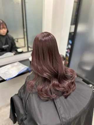 セミロング カラー ヘアアレンジ EMANON池袋3rd所属・ブリーチなしカラー｜ なおき｜池袋美容師のヘアスタイル