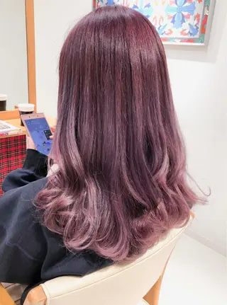 ロング カラー Days 透明感カラーのヘアスタイル