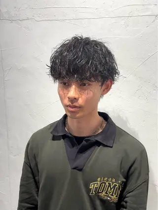 ショート パーマ メンズ 楽で簡単に決まる メンズヘア💥曽我尾のヘアスタイル