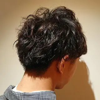 カラー パーマ メンズ ヘアアレンジ ブリーチ/ヘアケア/ 艶髪/イギチハルのヘアスタイル