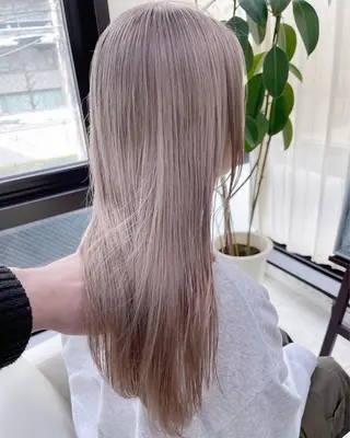 セミロング カラー AiM 大名　似合わせカットのヘアスタイル