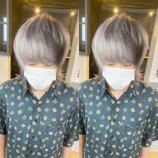 ミディアム カラー yori SAPPORO所属・yoriダブルカラー 代表すがわらのヘアスタイル