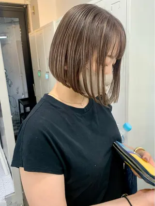 ショート カラー ヘアアレンジ ハイトーン/美髪矯正 🍃大江拓実のヘアスタイル