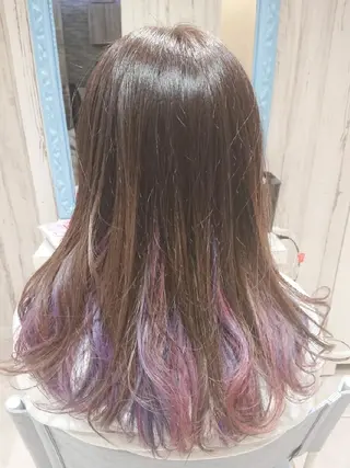ロング カラー GO TODAY SHAiRE SALON キラリトギンザ店所属・🐱higajo🐱 比嘉門(ヒガジョウ)のヘアスタイル