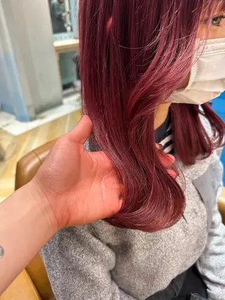 ミディアム ブリーチなし/暖色/ 透明感/ririkaのヘアスタイル