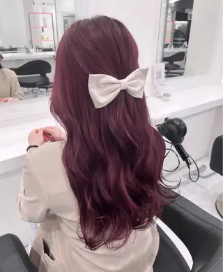ロング カラー 🎀愛されピンク ラベンダー💜ゆいのヘアスタイル