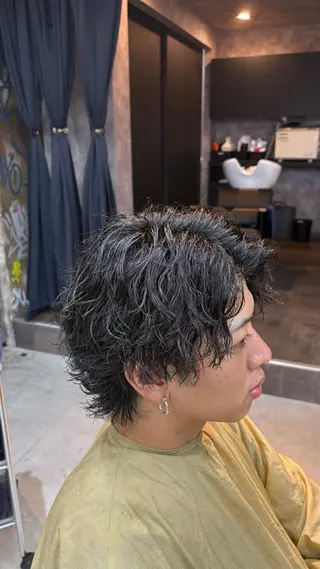 ミディアム 永倉 迅人 /メンズカットパーマのヘアスタイル