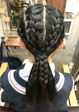 セミロング まつパ・ヘアセット ♡Chinami♡のマツエク・マツパデザイン