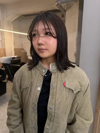 ミディアム かえで🧶 ボブ/ハイトーンのヘアスタイル