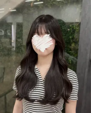 ロング カラー 🤍韓国ヘア/ 楓🤍のヘアスタイル