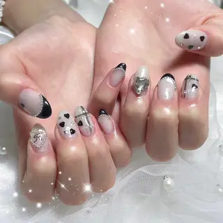 ネイル 🎀藤沢ガーリーネイ ル/長さ出し🎀のネイルデザイン