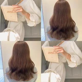 ロング レイヤー×グレージュ /ピンク🩷mioのヘアスタイル