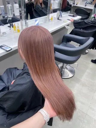 セミロング カラー ヘアアレンジ Over hair_ misakiのヘアスタイル