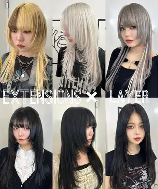 ロング SEDEAL所属・ハイトーン/エクステ 韓国風/y2kカイラのヘアスタイル