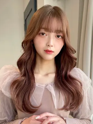 ロング 盛れる韓国ヘア🩰/ 透明感カラー/華のヘアスタイル