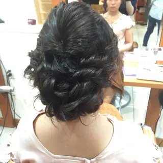 ロング カラー パーマ ヘアアレンジ 可愛いを作る神 ナオヒロのヘアスタイル