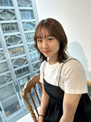 セミロング カラー ヘアアレンジ 【代表】 たき〜のヘアスタイル