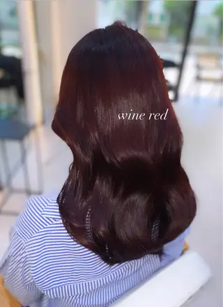 セミロング カラー 艶髪・透明感カラー・ 韓国ヘア・Yuriのヘアスタイル