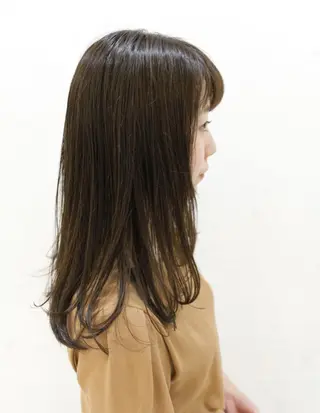 ロング カラー 斉藤 貴也のヘアスタイル