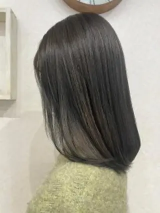 セミロング カラー 癒しの半個室サロン 🌿ROW町田のヘアスタイル